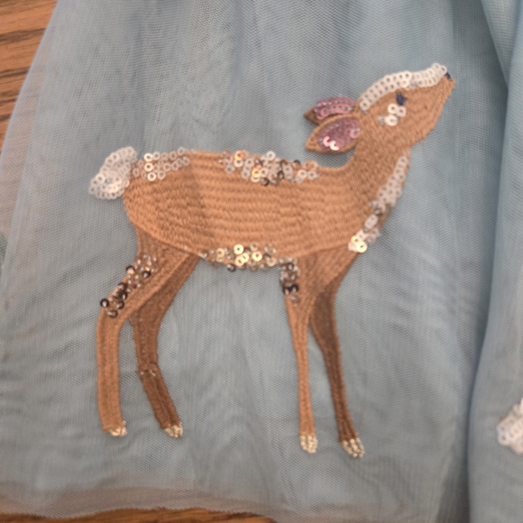 Boden Blue Skirt with Deer Embroidery - Picture 3 of 9